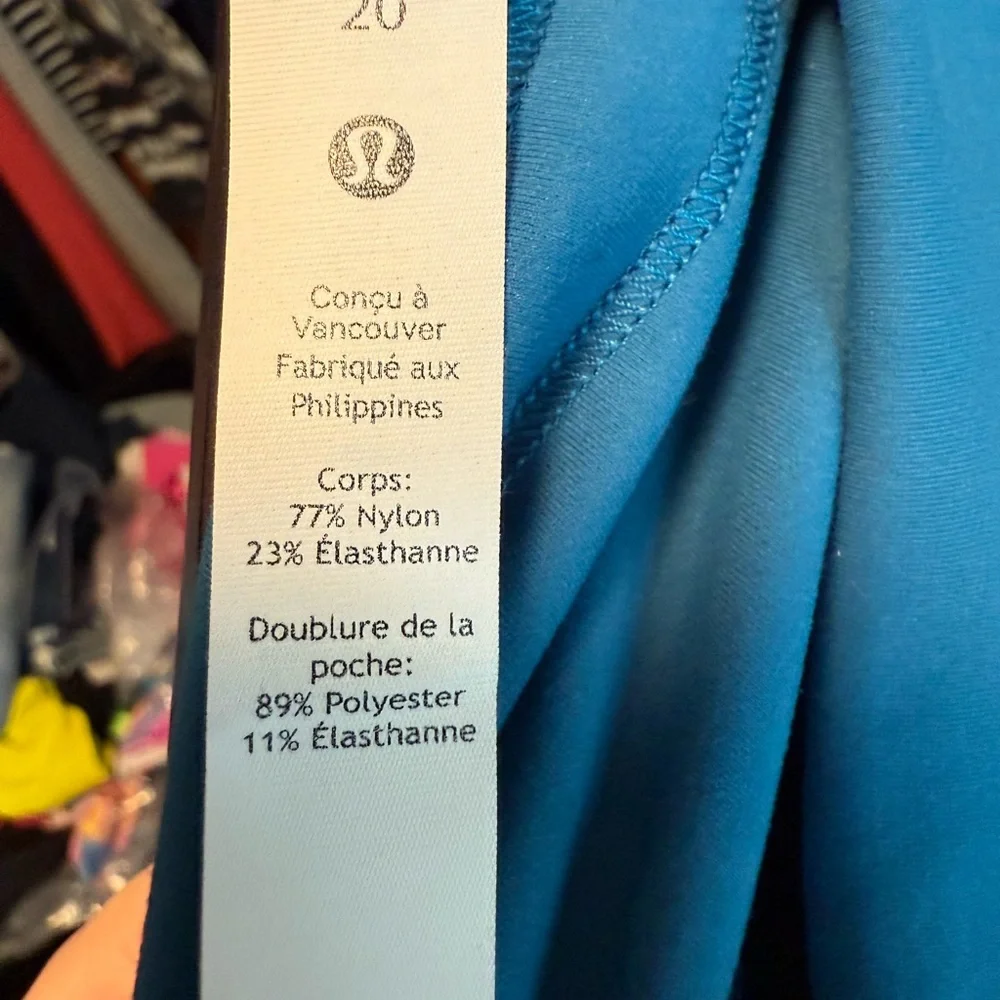 lululemon athletica High Rise Blue Leggings Size 20 - Picture 5 of 5
